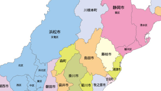 静岡県浜松市や静岡市など静岡県西部・静岡県中部を中心に静岡県全域に柔軟に対応いたします。
